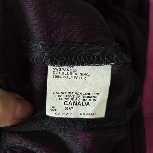 Le Chateau Asymmetrical Ruched Purple Cocktail Dress Size Small - Picture 5 of 6